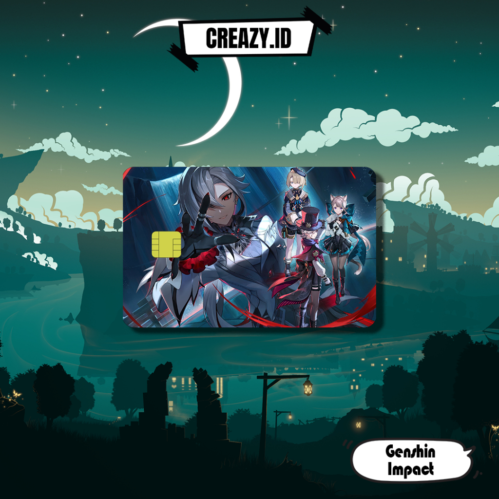 Genshin Impact - Sticker Kartu ATM / Stiker Kartu ATM / Flazz / Card Skin / Skin Kartu [Creazy.id]
