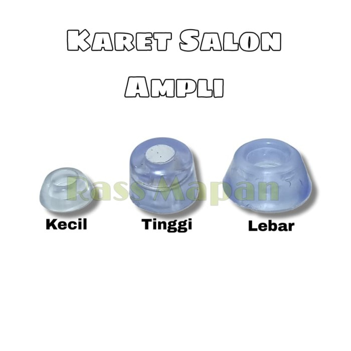 10 PCS Karet Kaki Salon Ampli Transparan