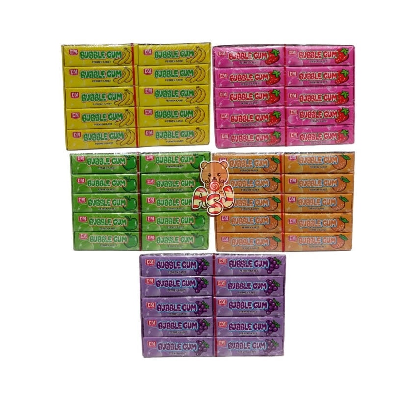 

BUBBLE GUM PAK ISI 20 X 10 GR