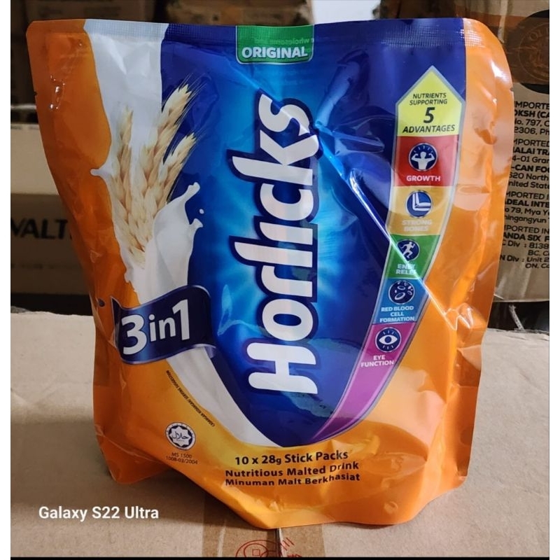 

HORLICKS ORIGINAL 3IN1 HORLICK SACHET HOLICK MALAYSIA HALAL WANGI DIET