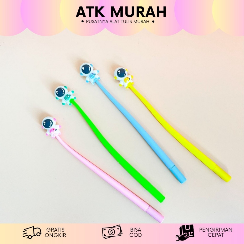 

Pen Lentur Goyang ASTRONOT Dengan Boneka Kartun Lucu Imut Pulpen Elastis Goyang Karakter Pulpen INUl