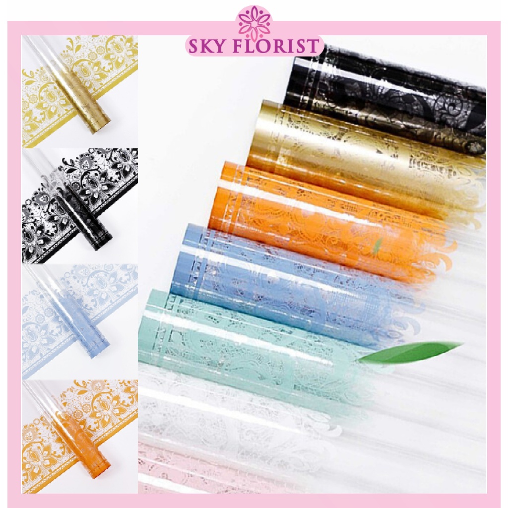 

Brocade Flower Wrapping Paper Kertas Bunga Cellophane Kertas Buket Ecer Lembaran KB6129