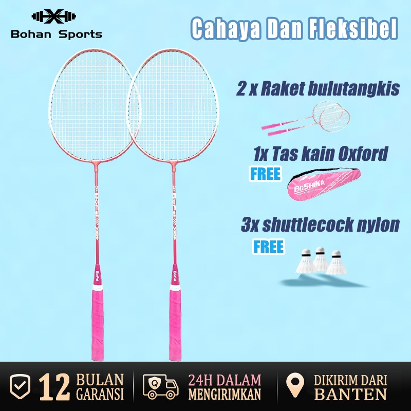 Raket badminton original Shuttlecock badminton  2 pcs Shuttlecock dewasa Gratis 3 shuttlecock nylon