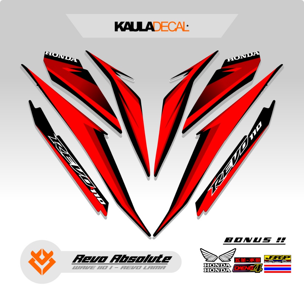 STRIPING ABSOLUTE REVO 110 CW MOTIF 58 / STICKER ABSOLUT REVO 110 / STIKER REVO ABSOLUT / KAULADECAL