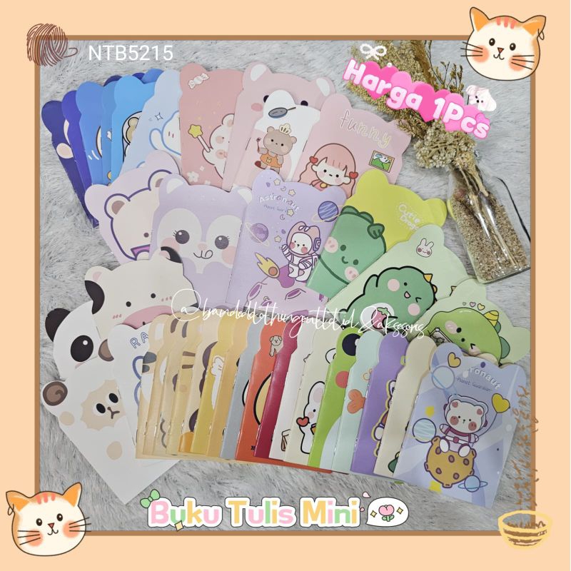 

BUKU TULIS MEMO MINI MOTIF KARTUN / BUKU MEMO KARAKTER LUCU / CUTE NOTE BOOK / NTB5215
