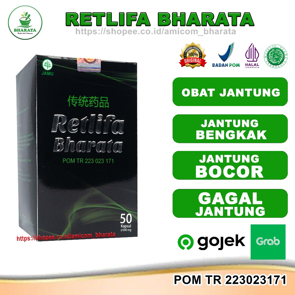 Retlifa Bharata Obat Jantung Herbal BPOM Ampuh || Retlifa Bharata Obat Herbal Jantung Gagal Ampuh