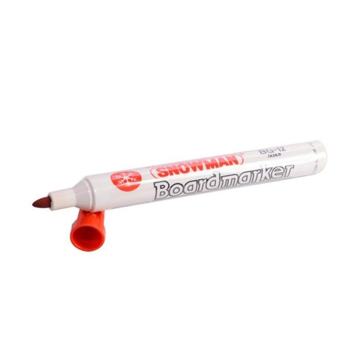 

SPIDOL PAPAN TULIS / WHITEBOARD MARKER / SPIDOL BESAR / SPIDOL SNOWMAN WHITEBOARD BG12 MERAH