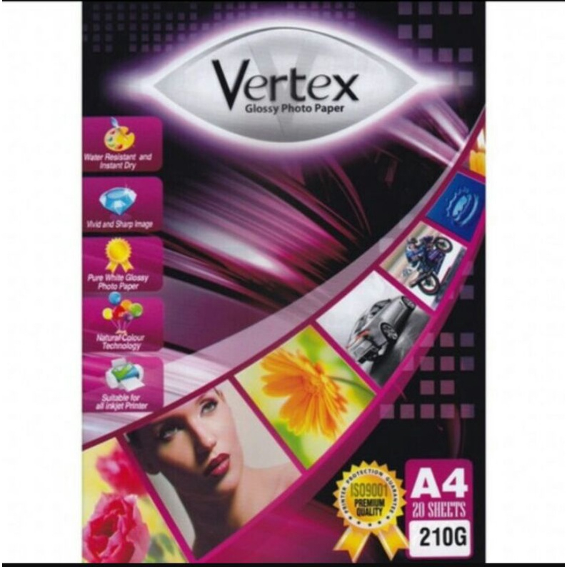 Glossy Photo Paper VERTEX 210 GSM