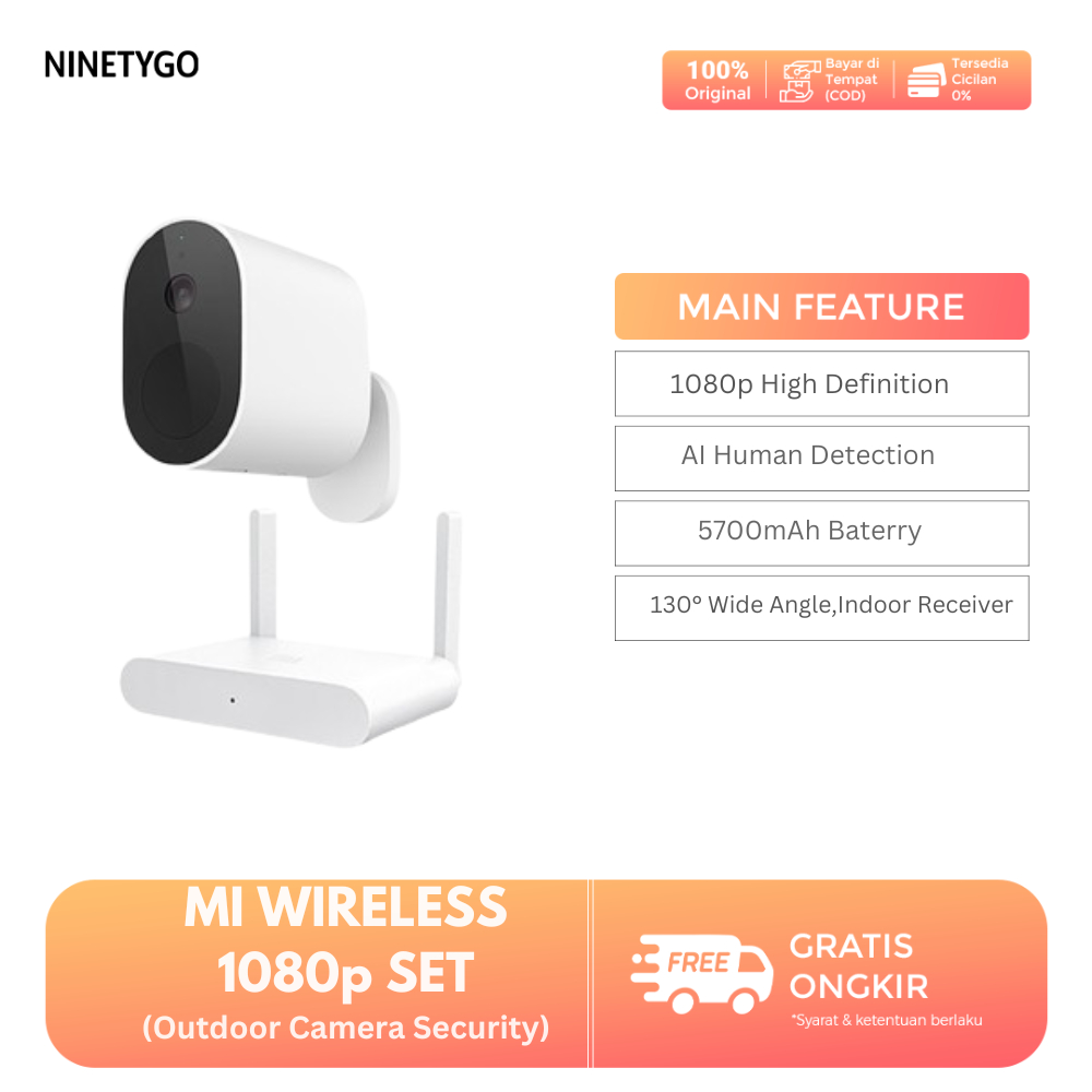 CCTV OUTDOOR - Mi Wireless Outdoor Security Camera Wide View 1080p Full HD