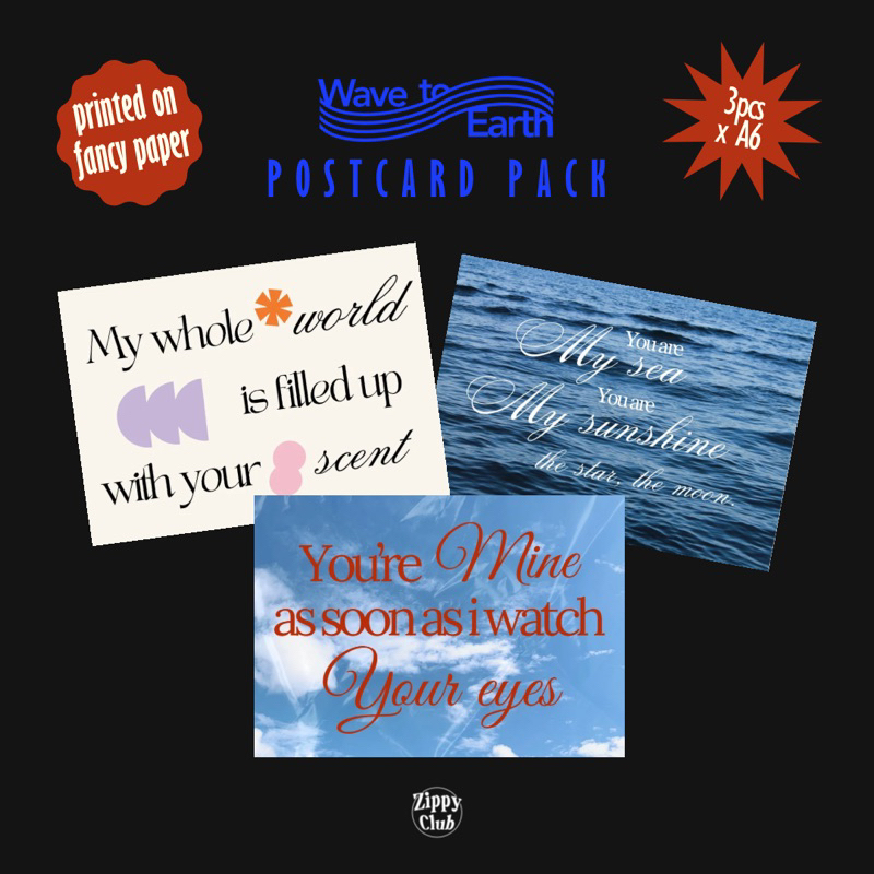 

WAVE TO EARTH Postcards/Kartu pos/Art prints