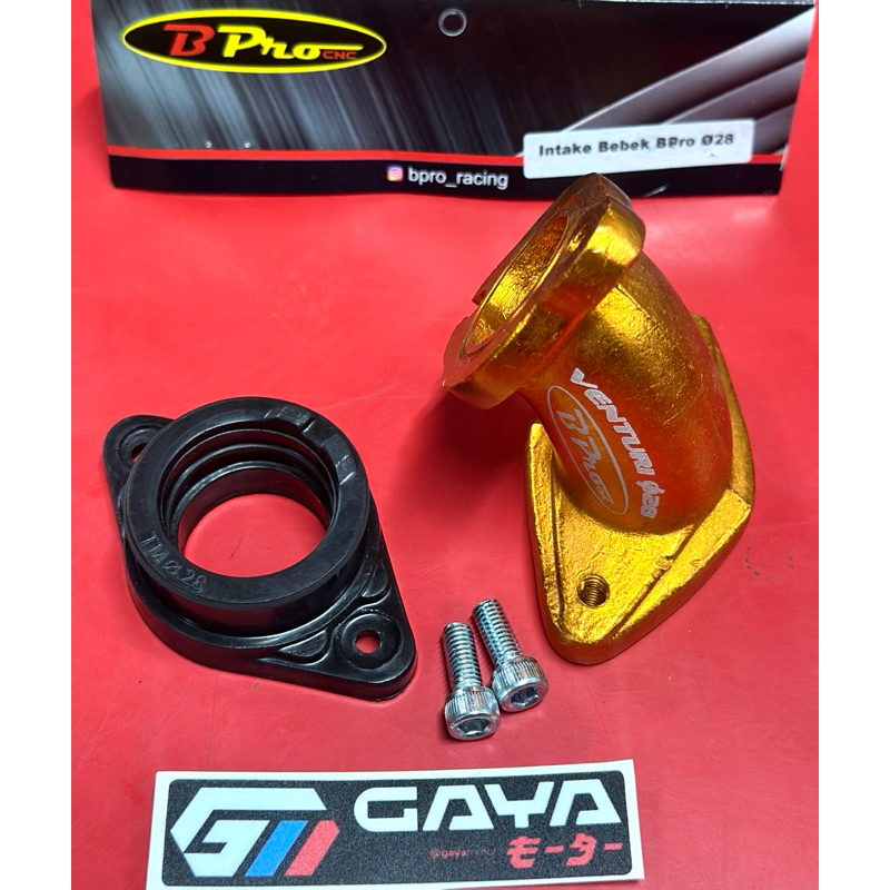 BPRO Intake Intek Manipol Manifold Pendek Miring Bebek Race 28 Coak Honda Kharisma Supra Original