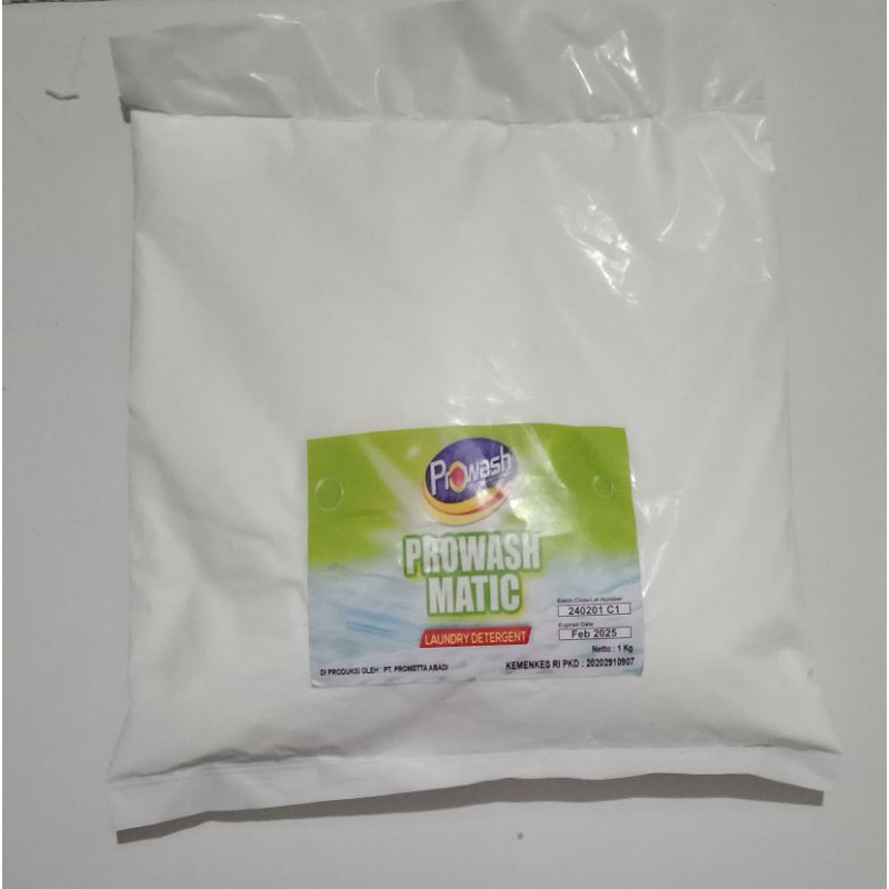 Deterjen bubuk Metic Medium/SANBRITE 1kg Prowash