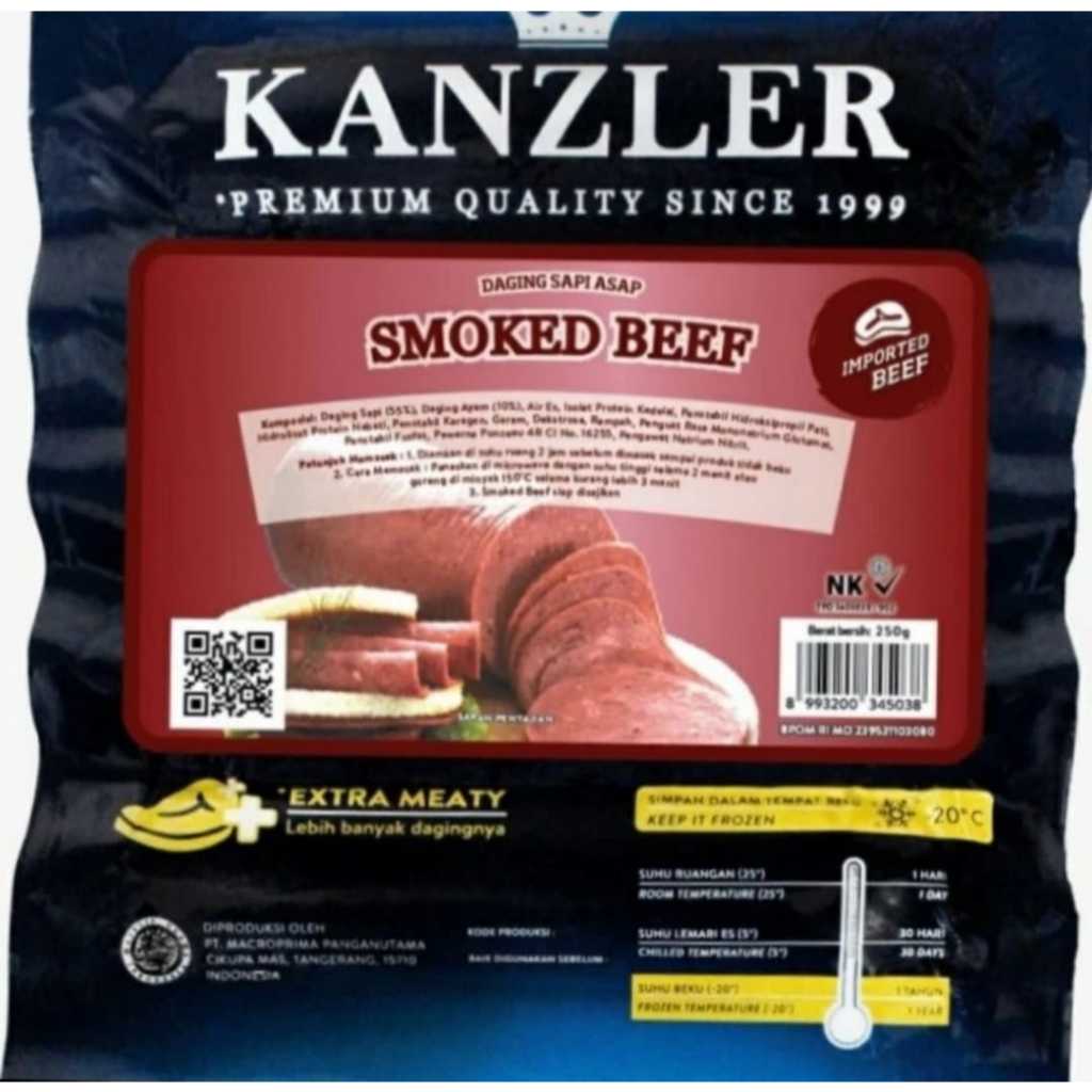 

Kanzler Smoked Beef / Daging Sapi Asap Kanzler 250gr