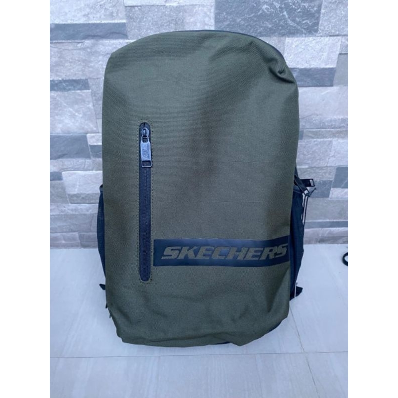 Tas Ransel Pria Wanita Skechers Hijau Tas Gendong Original Store