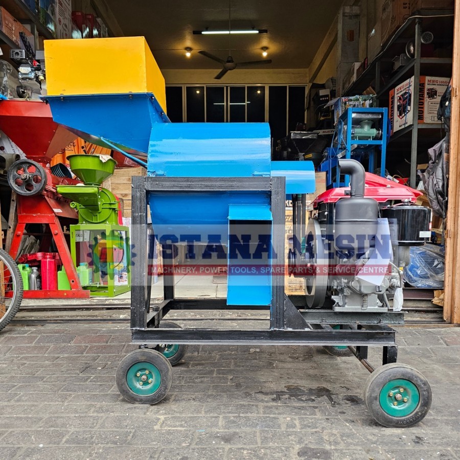 MESIN PENCACAH KOMPOS RUMPUT PELEPAH SAWIT APPO COMPLETE MESIN YANMAR TF 85 MR DI