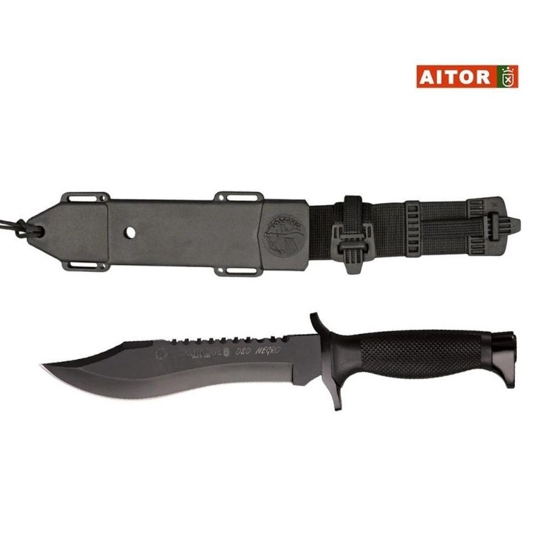 KODE N67K pisau AITOR OSO NEGRO hitam pisau survival aitor oso negro