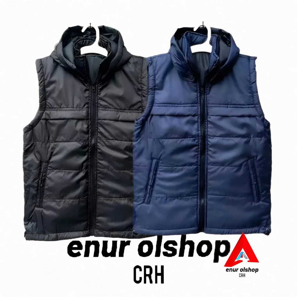 jaket rompi pria / jaket rompi parasut / jaket vest body m L XL XXL