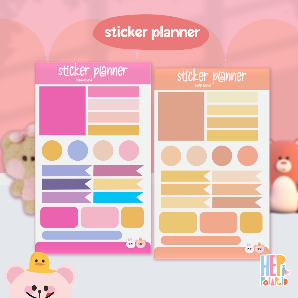 

Sticker Sheet Planner Buku Journal Bujo Kiss Cut