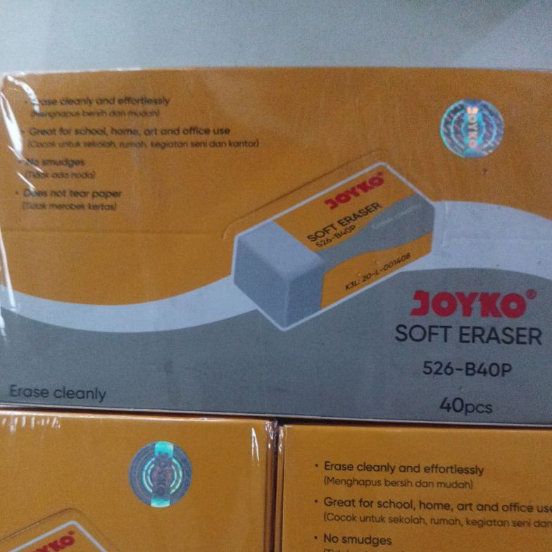 

KODE P62F penghapus pensil kecil b4 joyko isi 4pcs putih