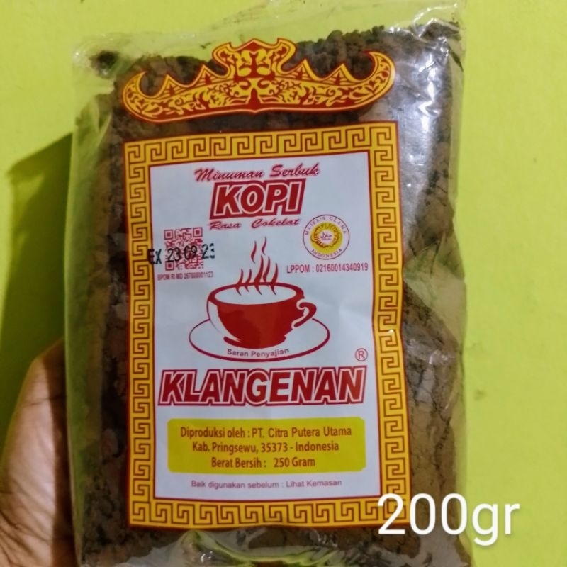 

kopi klangenan asli lampung kopi bubuk lampung kemasan 200gr