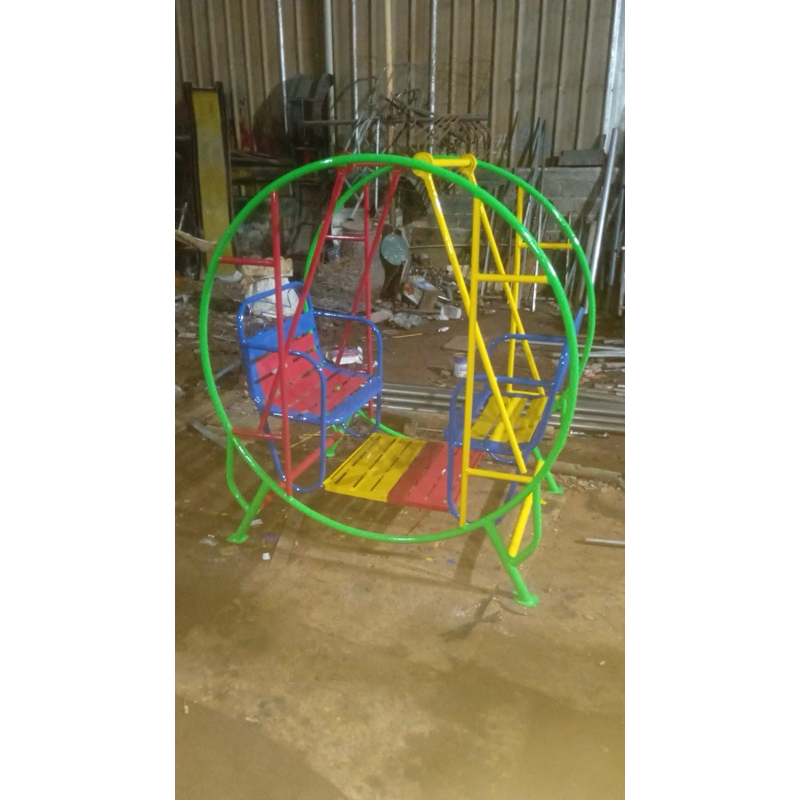 ayunan bangku 60cm model bulat ayunan anak besi free ongkir jakarta