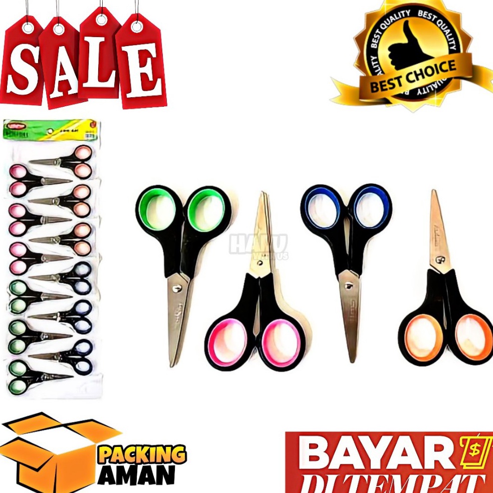 

KODE R7U BISA COD PROMO 12 Pcs Gunting Murah Kecil Stainless Steel Gunting Lady Pop Kecil