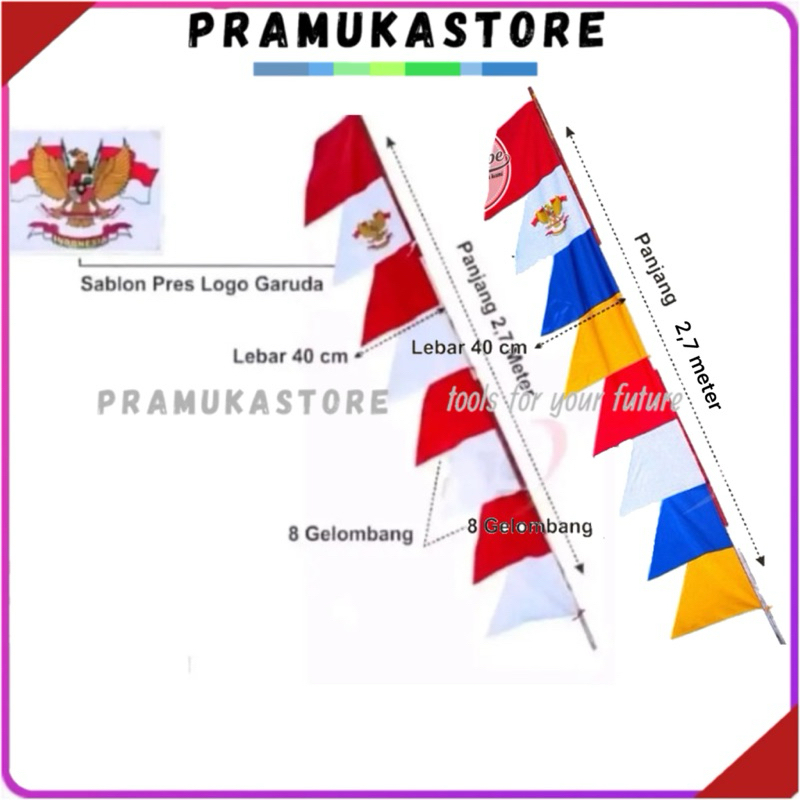 umbul umbul Gergaji 8 gelombang Grosir 8 Mata 3 Meter Bendera Umbul Umbul Bendera umbul Bendera Agus