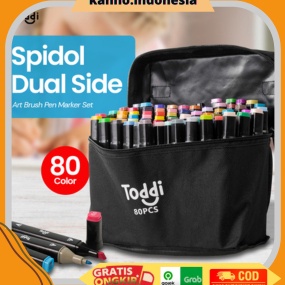 

KODE L3I4 Spidol Stabilo Touch Toddi 8 6 48 Warna Seni Rupa Sisi Ganda Dual Side Fine Art Brush Pen Animation Marker Set Sketsa Color