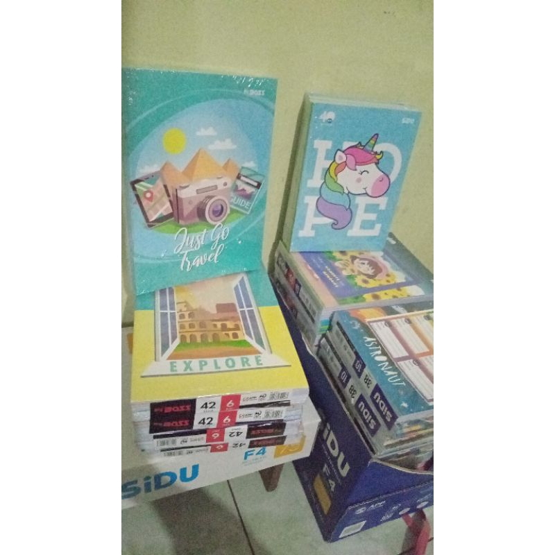 

Buku tulis SIDU 58 lembar, 38 lembar, BIG BOS