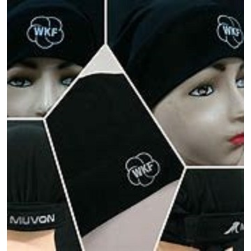 MUVON HIJAB SPORT CIPUT ATLET KARATE PEREMPUAN OLAHRAGA