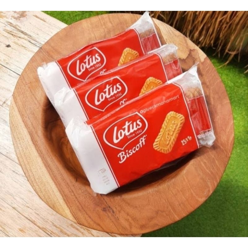 

Biscuit lotus caramel isi 25 bungkus