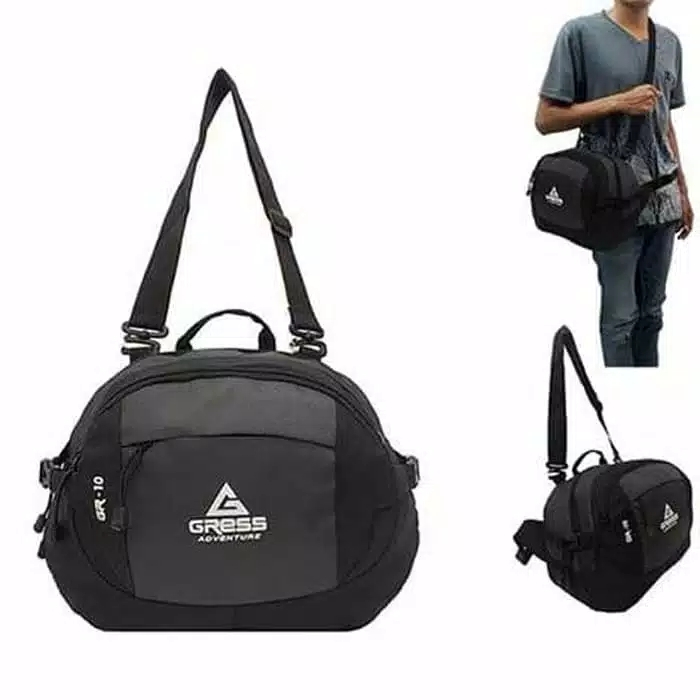 Tas selempang grees 2 mode ukuran jumboo  Tas salempang adventure  Tas salempang hiking/tas gunung