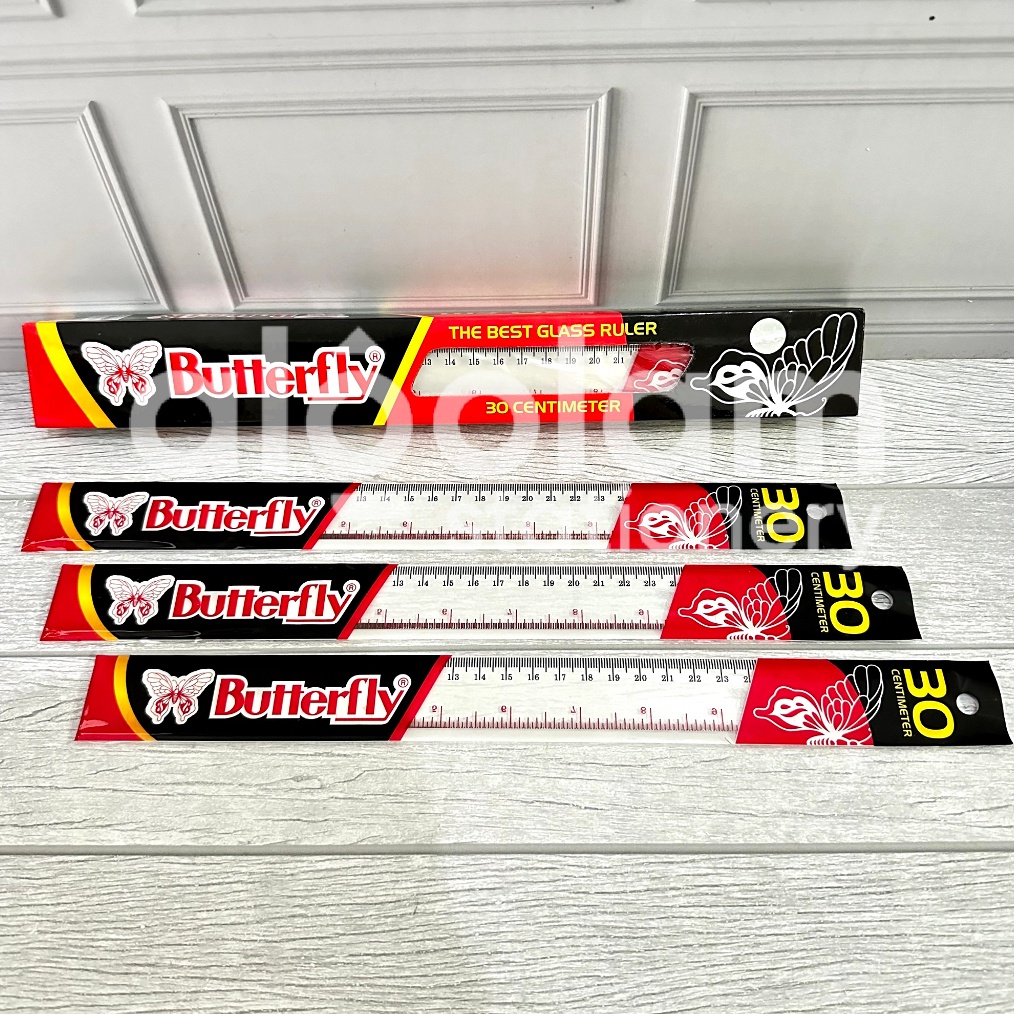 

KODE O16I SELUSIN 12 PCS Penggaris Butterfly 3cm