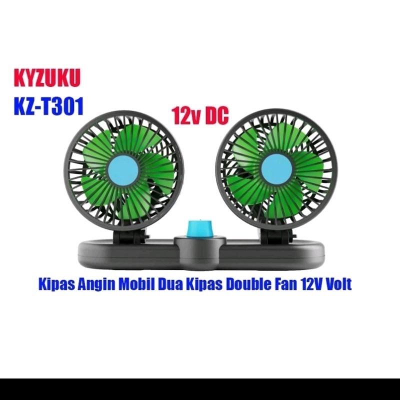 KYZUKU KIPAS ANGIN MOBIL DOUBLE  12VOLT DAN 24VOLT
