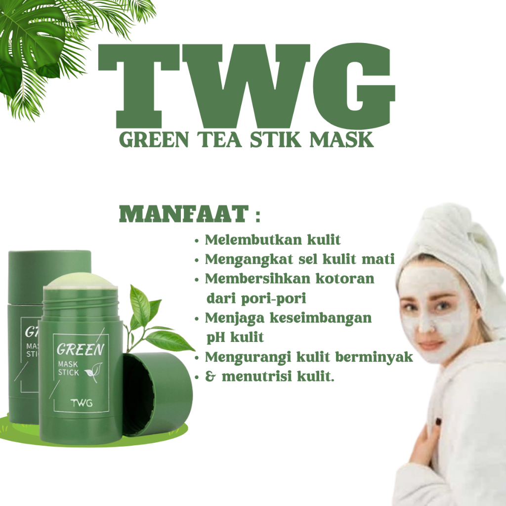 GREEN MASK STICK MASKER STIK GREEN TEA PENGHILANG KOMEDO ORI MEIDIAN / meidian green tea mask stik /