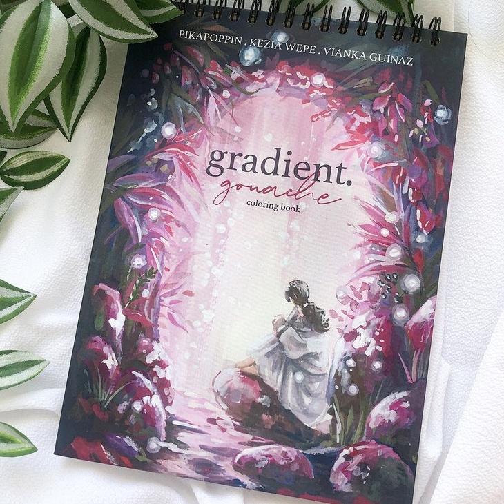 KODE L1K Gradient Vol3 Gouache Series by PIKAPOPPIN KEZIAWEPE VIANKA GUINAZ  Buku Mewarnai Mewarna