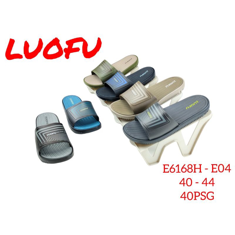 Luofu E6168H-E04 Sandal Karet Kokop Pria Dewasa Empuk Ringan 40 - 44
