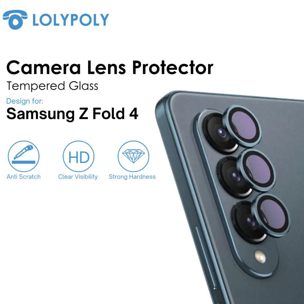 Lolypoly Tempered Glass Camera Lens Screen Protector For Samsung Z Fold 4