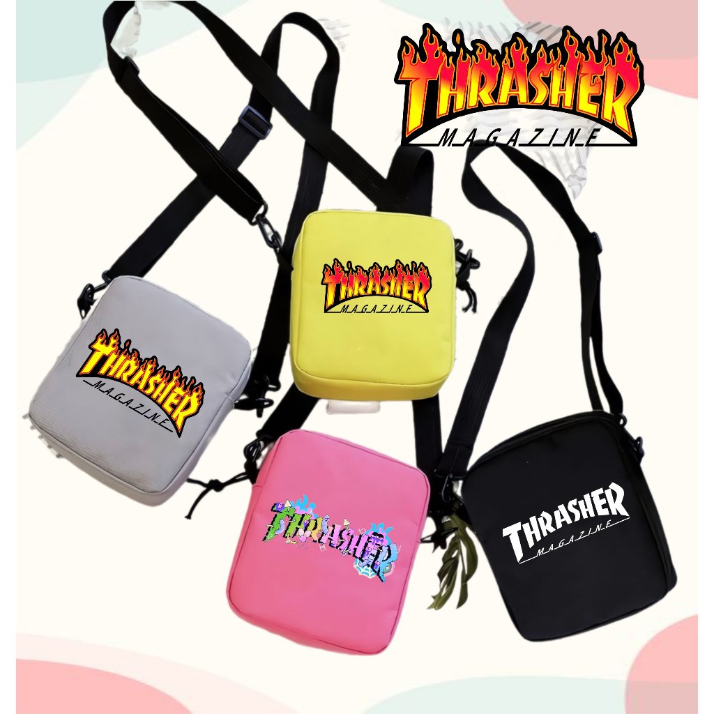 Tas Selempang  Anak  Kekinian Thrasher Laki-Laki Perempuan