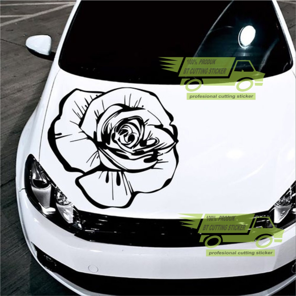 STICKER MOBIL STIKER KAP MOBIL STICKER BEMPER DEPAN MOBIL SEMUA MOBIL BISA BRIO  HONDA JAZZ DLL