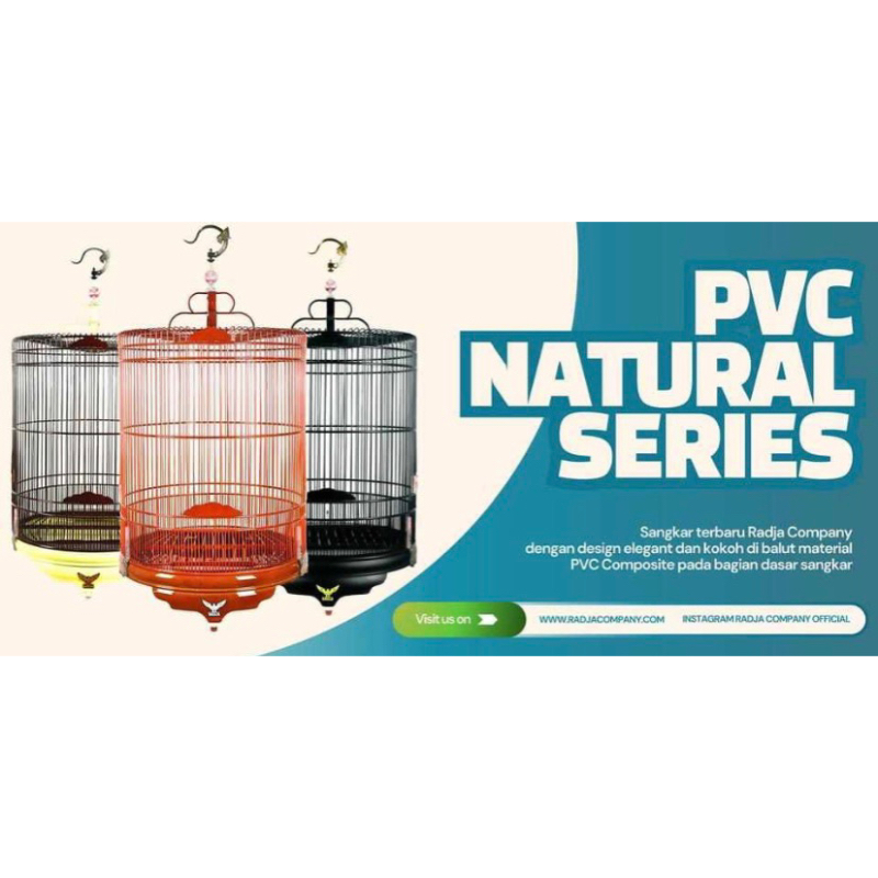 SANGKAR KANDANG MURAI RADJA PVC NATURAL SERIES NO 2