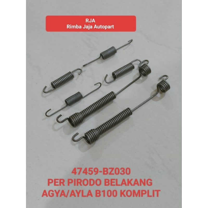 Per pirodo Belakang Untuk mobil Agya/Ayla (1 set)