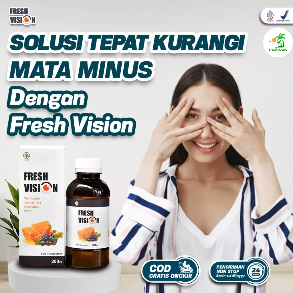 Madu Fresh Vision || Fres Pres Fision Pision Multivitamin Bantu Jaga Kesehatan Mata Makassar