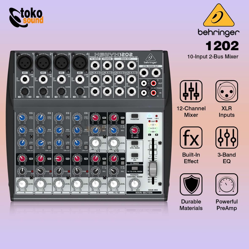 Behringer Xenyx 1202 - 8 Channel Mixer Analog