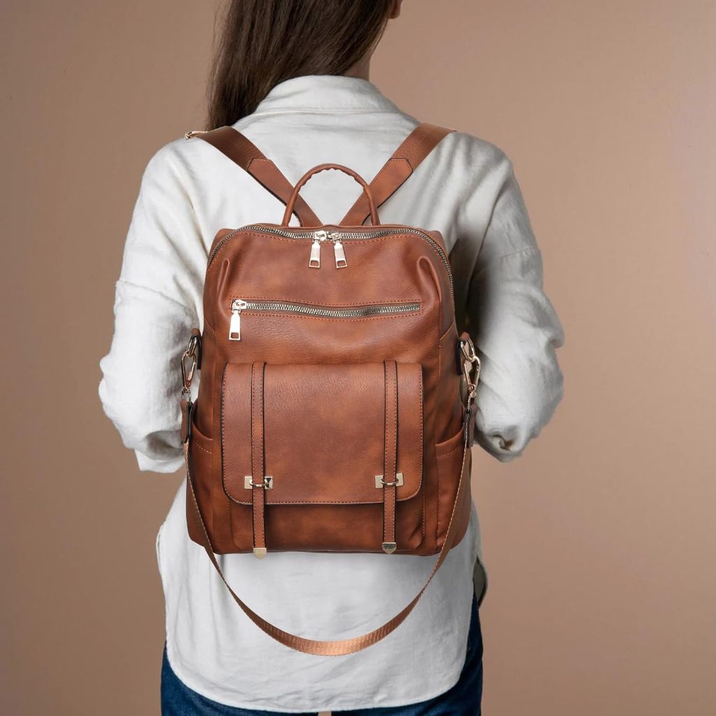 TAS RANSEL KULIT WANITA / TAS RANSEL VINTAGE / AESTHETIC BACKPACK / 100% KULIT ASLI GARUT