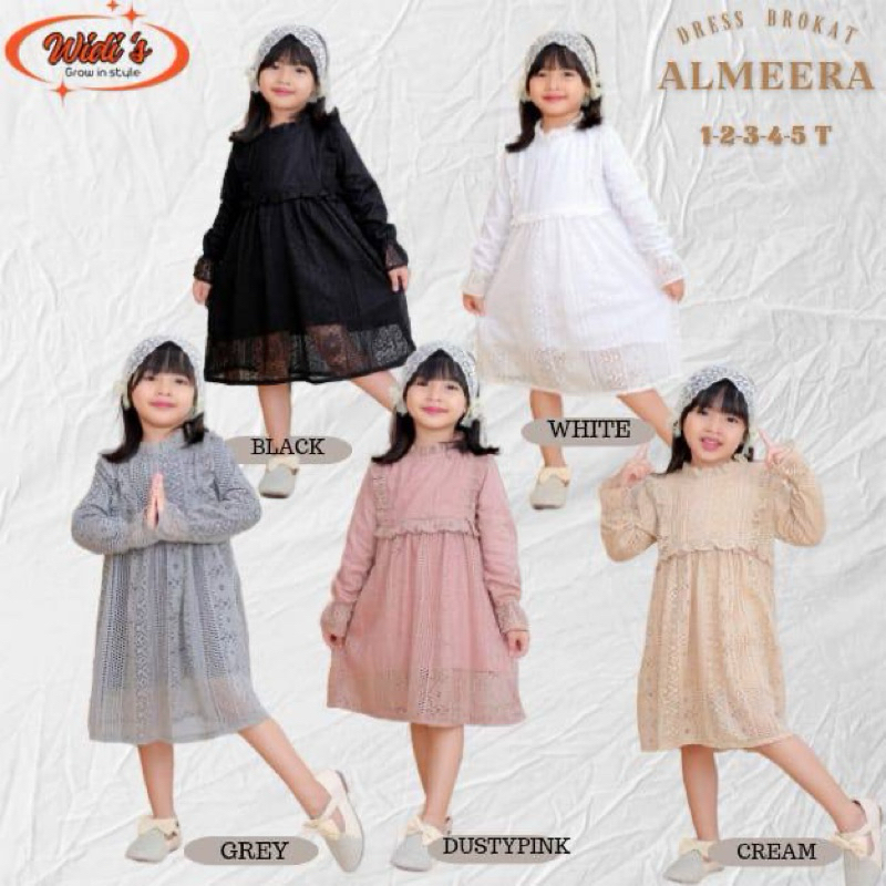 READY STOCK DRESS BROKAT ALMEERA BY WIDI’S