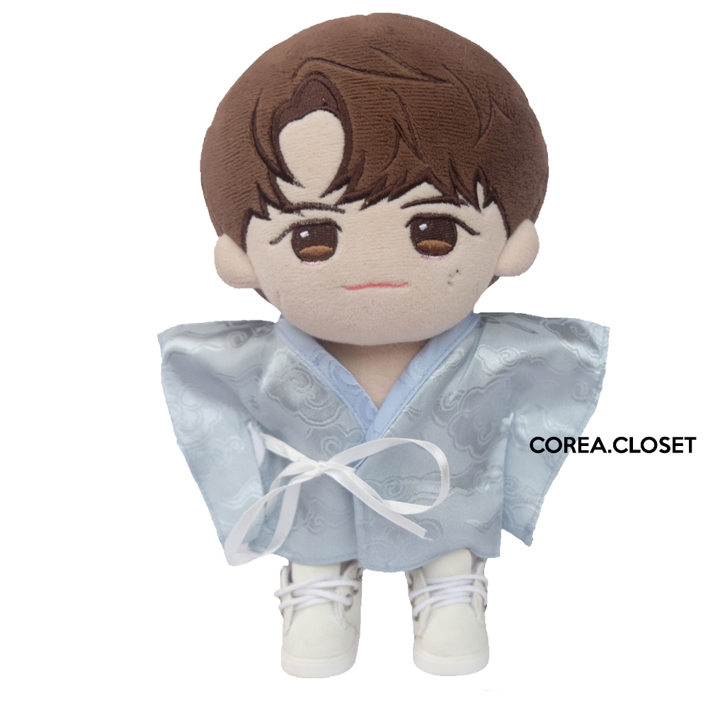 READY STOCK 20cm svt plush doll upset boneka Kpop Jual baju boneka   -  Hanfu male - Blue Ver baju k