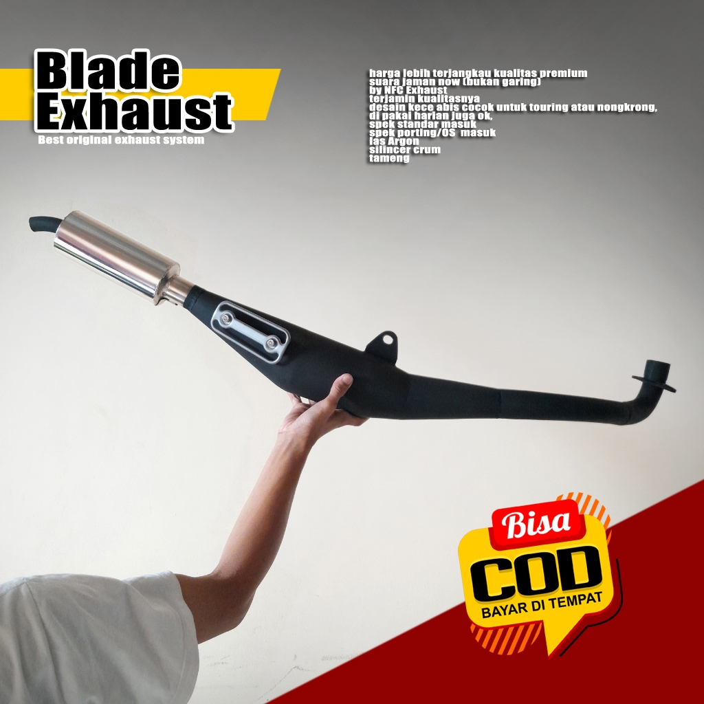 knalpot fizr/f1zr spek blayer racing/porting harian Model/type Yy pang yypang model perut hitam