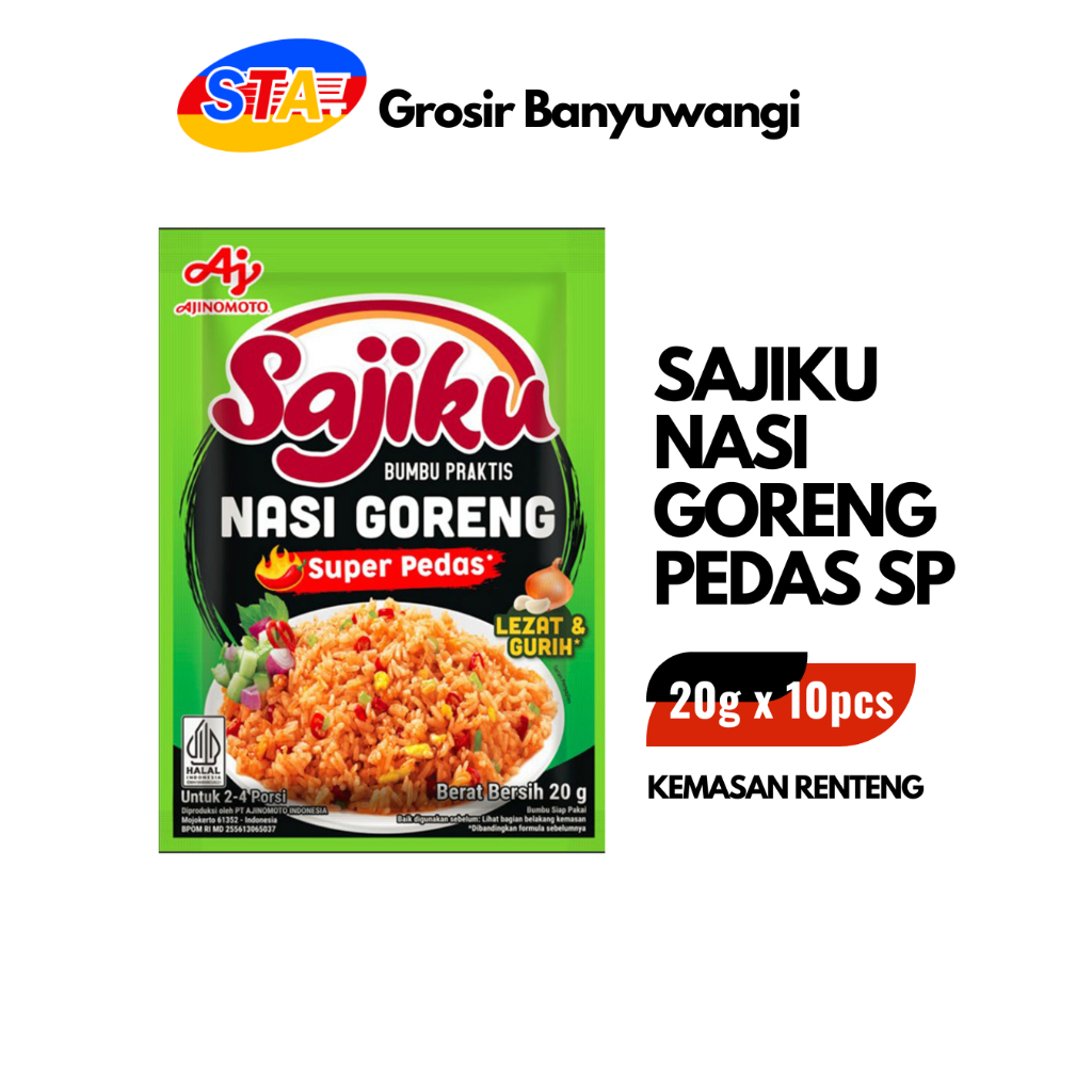 

[JATIM] SAJIKU NASI GORENG SUPER PEDES 1 RT | BUMBU INSTAN