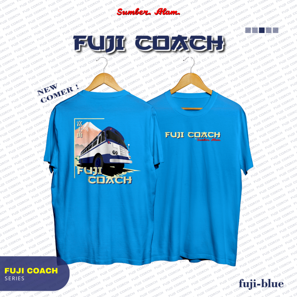 Kaos Biru Nissan Fuji Coach Bismania Sumber Alam Baju Komunitas Bus Kualitas Distro Premium Original